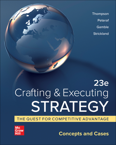 Crafting & Executing Strategy The Quest for Competitive Advantage Concepts