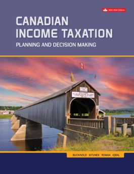 Canadian Income Taxation 2022-2023 25th Edition Joan Kitunen