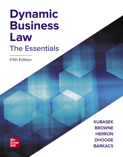 Test Bank (Download Online) Dynamic Business Law